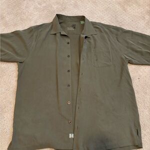 Tommy Bahama Olive Silk Shirt